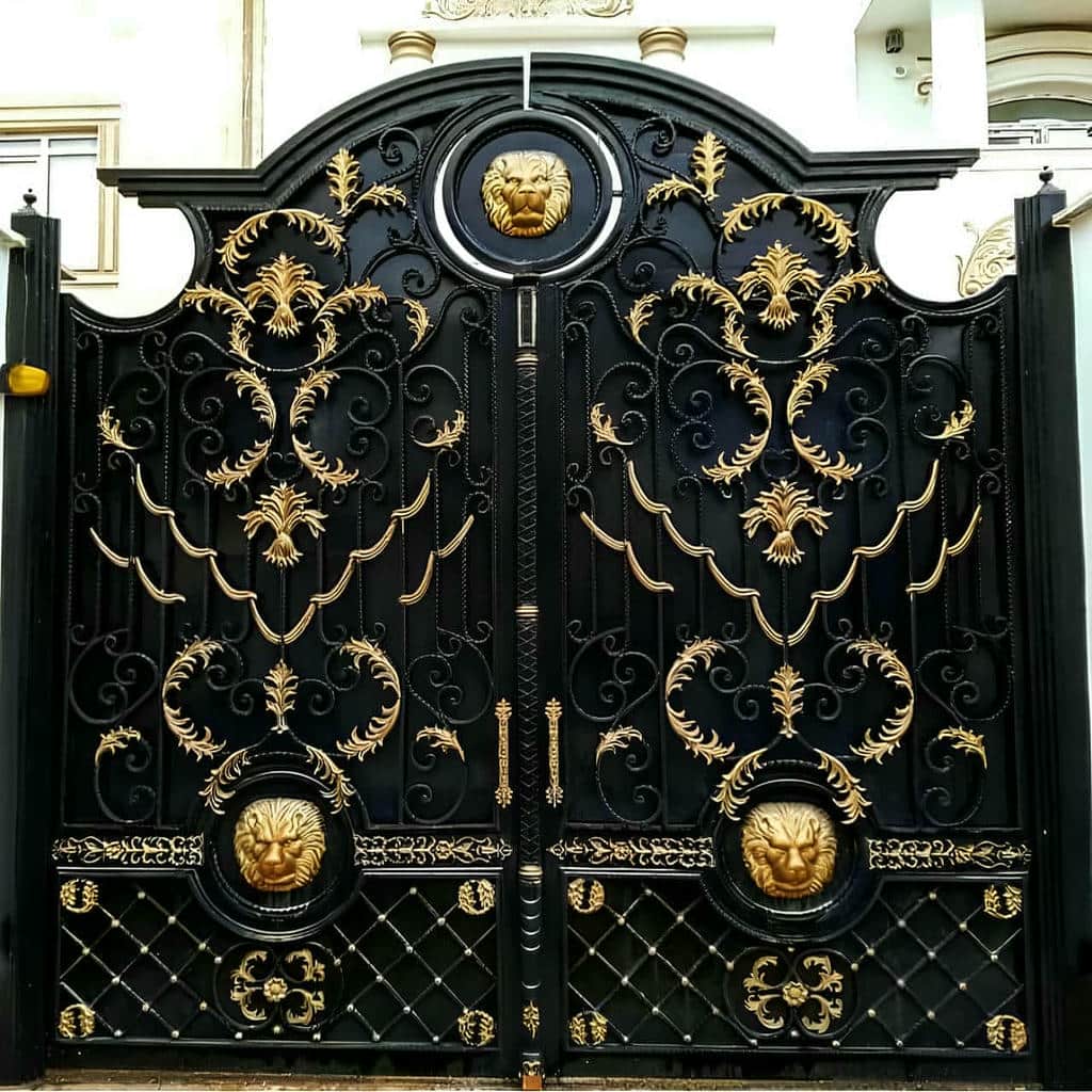 فروش درب حیاط ویلایی فلزی تاشو در نوشهر
