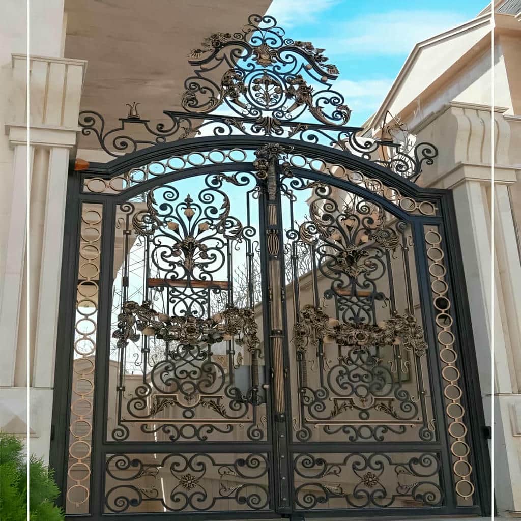 فروش درب حیاط ویلایی فلزی تاشو در سمنان