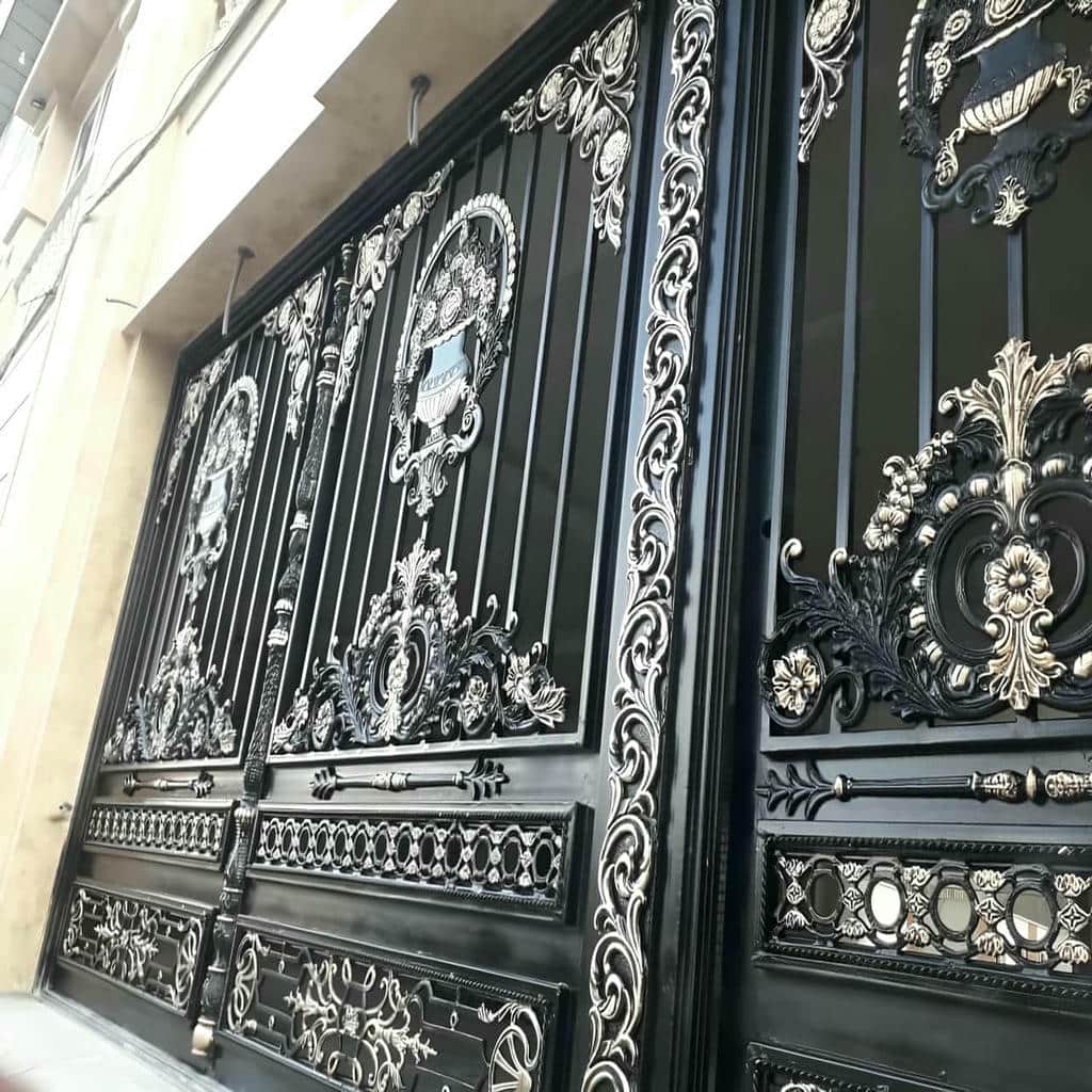 قیمت درب حیاط ویلایی فلزی دولنگه در بندر لنگه