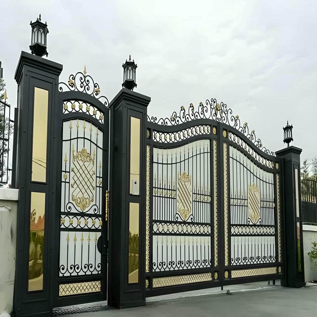 نصب درب حیاط و ویلایی فلزی ریلی در خوزستان