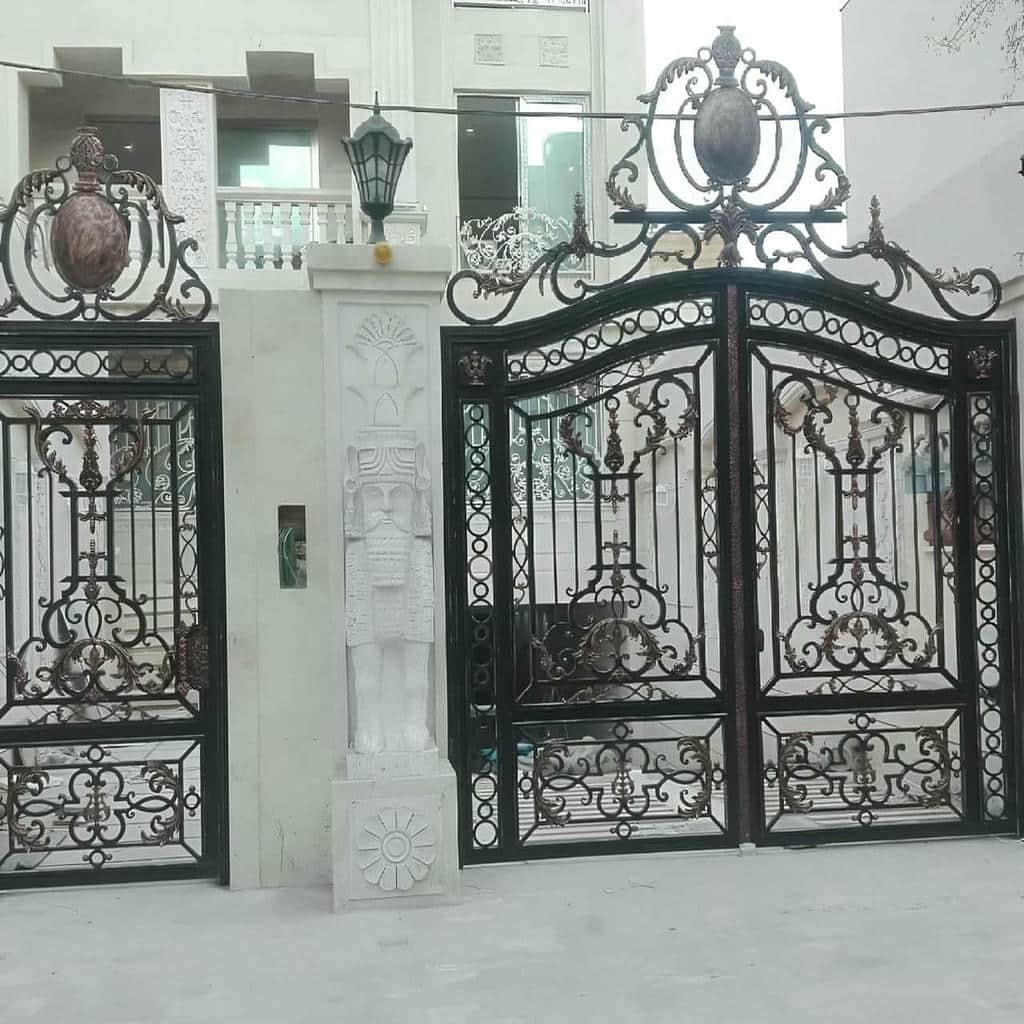 خرید درب حیاط ویلایی فلزی تک لنگه در همدان
