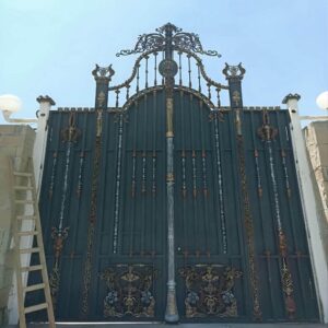 درب حیاط ویلایی فلزی در خرم آباد