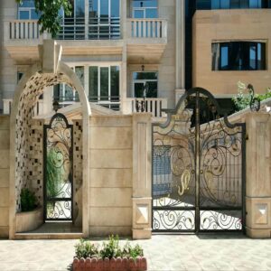 درب حیاط ویلایی فلزی در ایلام