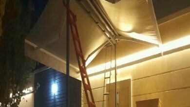 سایبان برقی اتوماتیک در شهریار