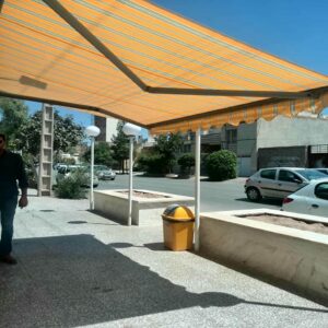 سایبان برقی در کاشان