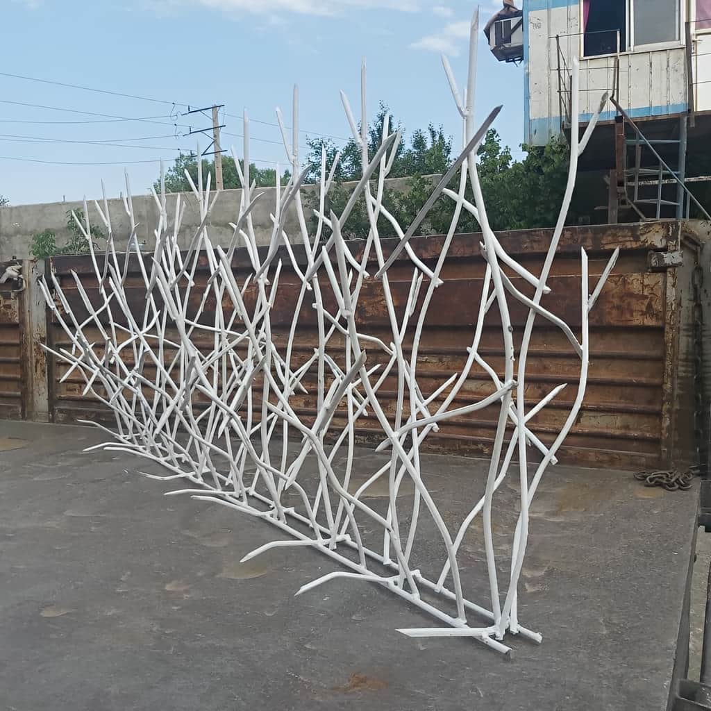 جوشکاری CO2 حفاظ دیوار فلزی با فریم خطی برای اجرای پایدار