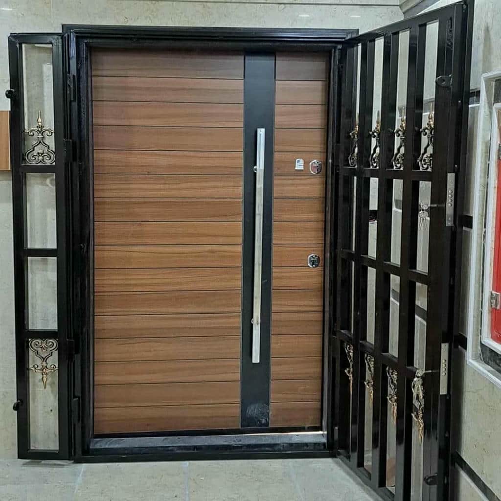 درب آکاردئونی ضد سرقت با جوش یکنواخت اتصالات
