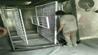 سفارش حفاظ پنجره ساده مدرن و فرفورژه متناسب با نمای ساختمان