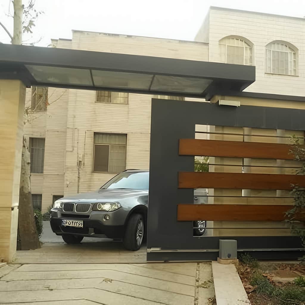 پک کامل جک درب پارکینگ با یراق اتصال مقاوم به لنگه