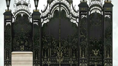 9 مدل درب نفررو آهنی حیاط
