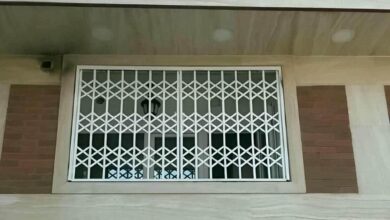 درب آکاردئونی با قفل ایمن ورودی