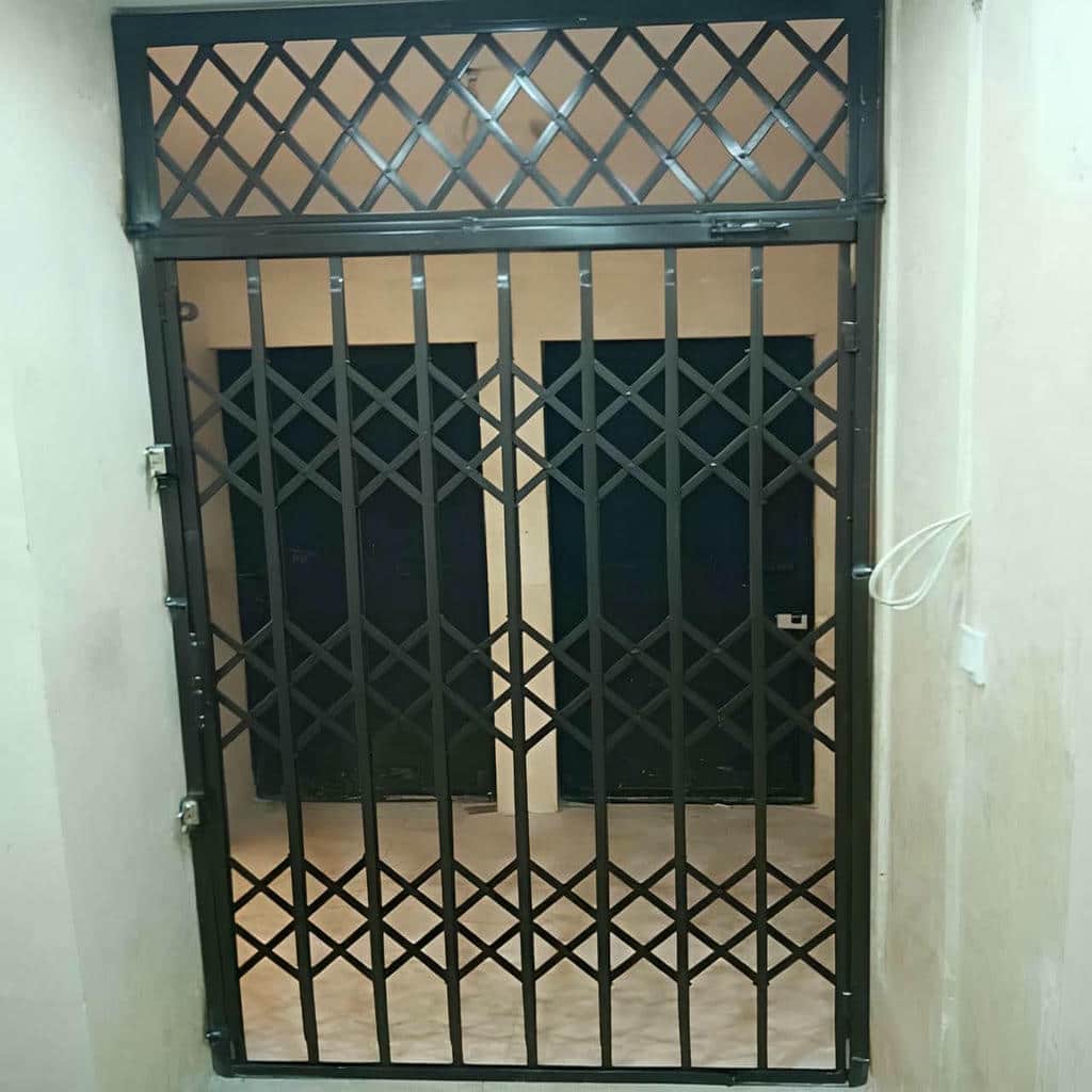 حفاظ آکاردئونی محافظ آپارتمان با ریل روان