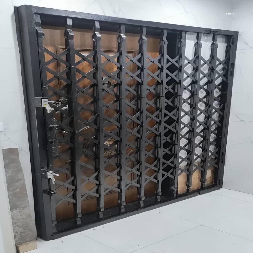 حفاظ آکاردئونی محافظ آپارتمان با چارچوب محکم