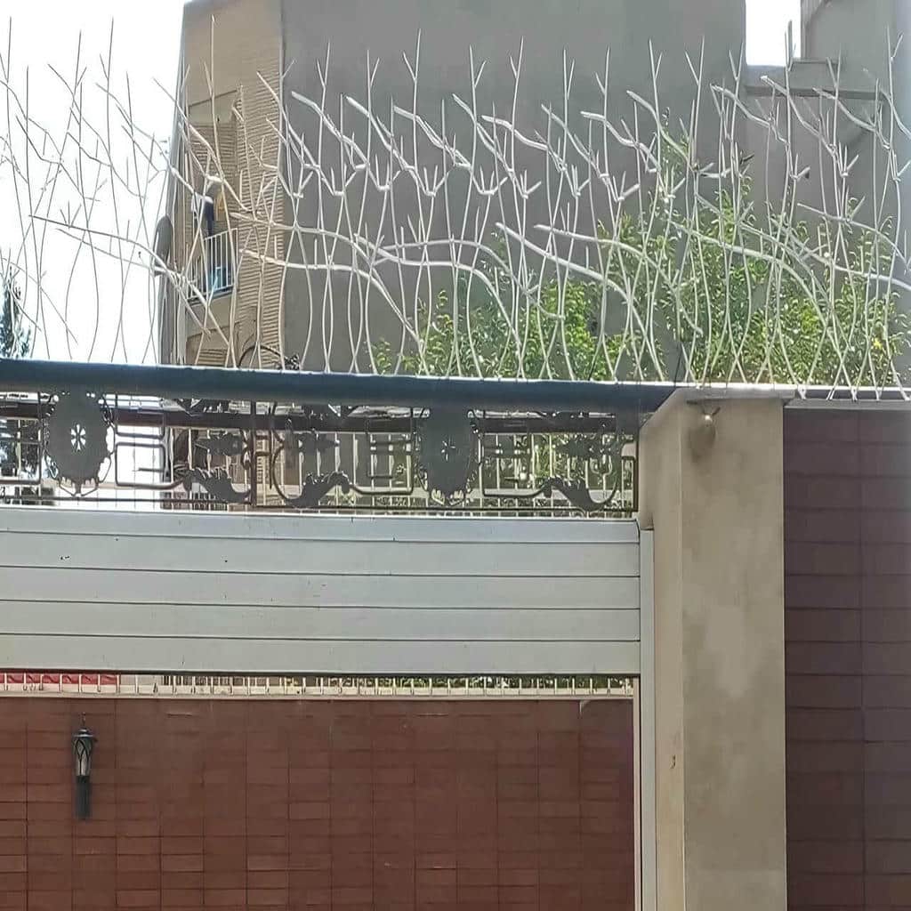 حفاظ آهنی دیوار با فریم فلزی پایدار