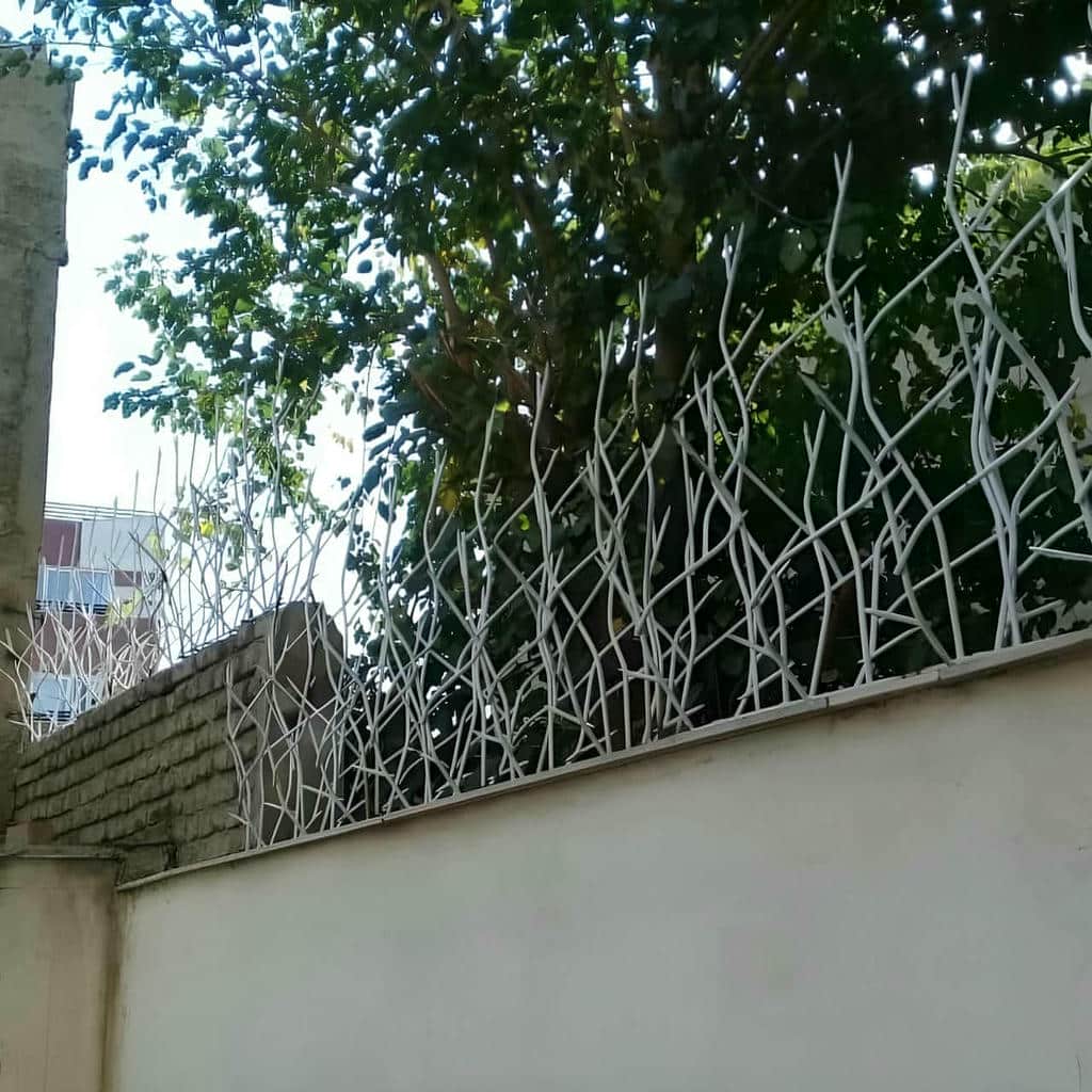 حفاظ شاخ گوزنی و سرنیزه ای دیوار آهنی با جوشکاری تمیز