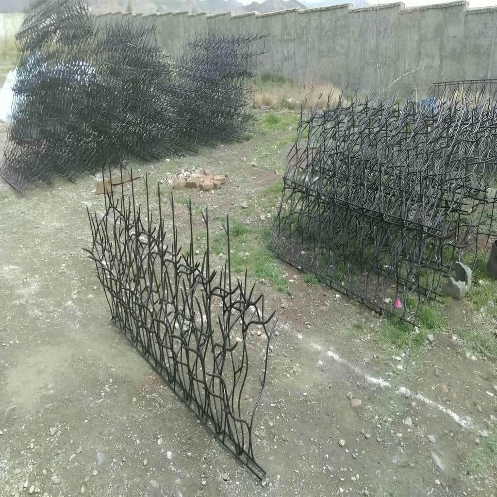 حفاظ دیوار با ارتفاع دلخواه با رنگ کوره ای یکنواخت