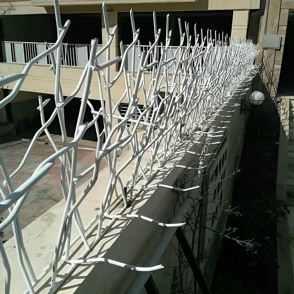 حفاظ آهنی دیوار با جوشکاری محکم