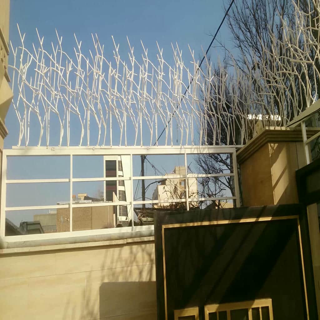 حفاظ دیوار نامنظم امنیتی با جوشکاری دقیق شاخه ها