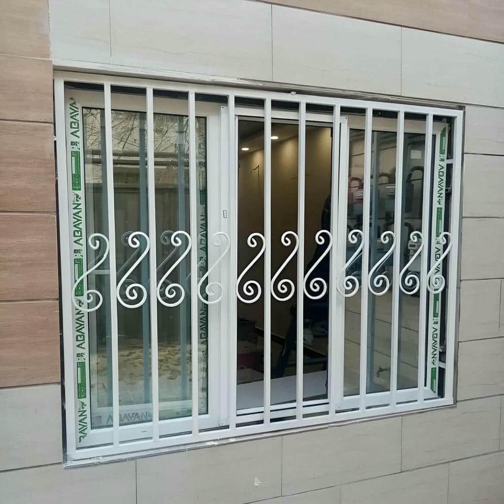 حفاظ پنجره آهنی با ضخامت مناسب پروفیل