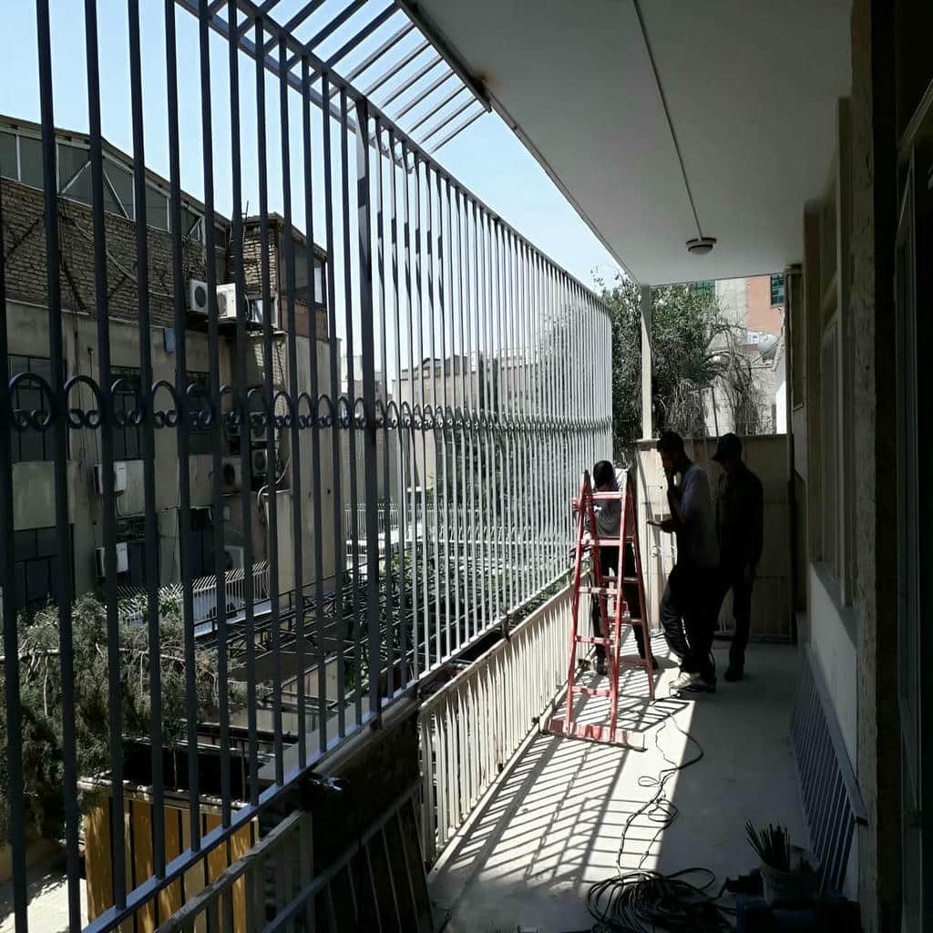 حفاظ پنجره با قوطی آهنی با رنگ مقاوم