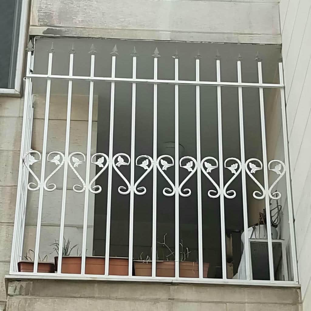 حفاظ پنجره فرفورژه لوکس با جوشکاری تمیز