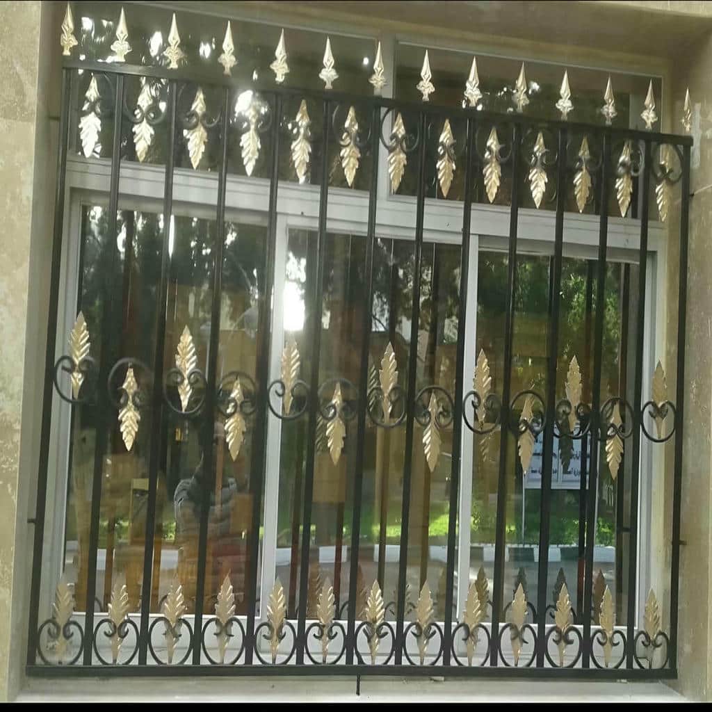 حفاظ پنجره ضد سرقت با برش دقیق پروفیل آهنی