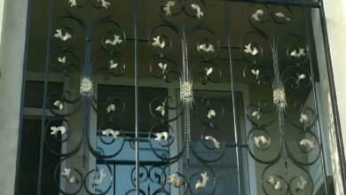 نرده حفاظ پنجره با طراحی مدرن
