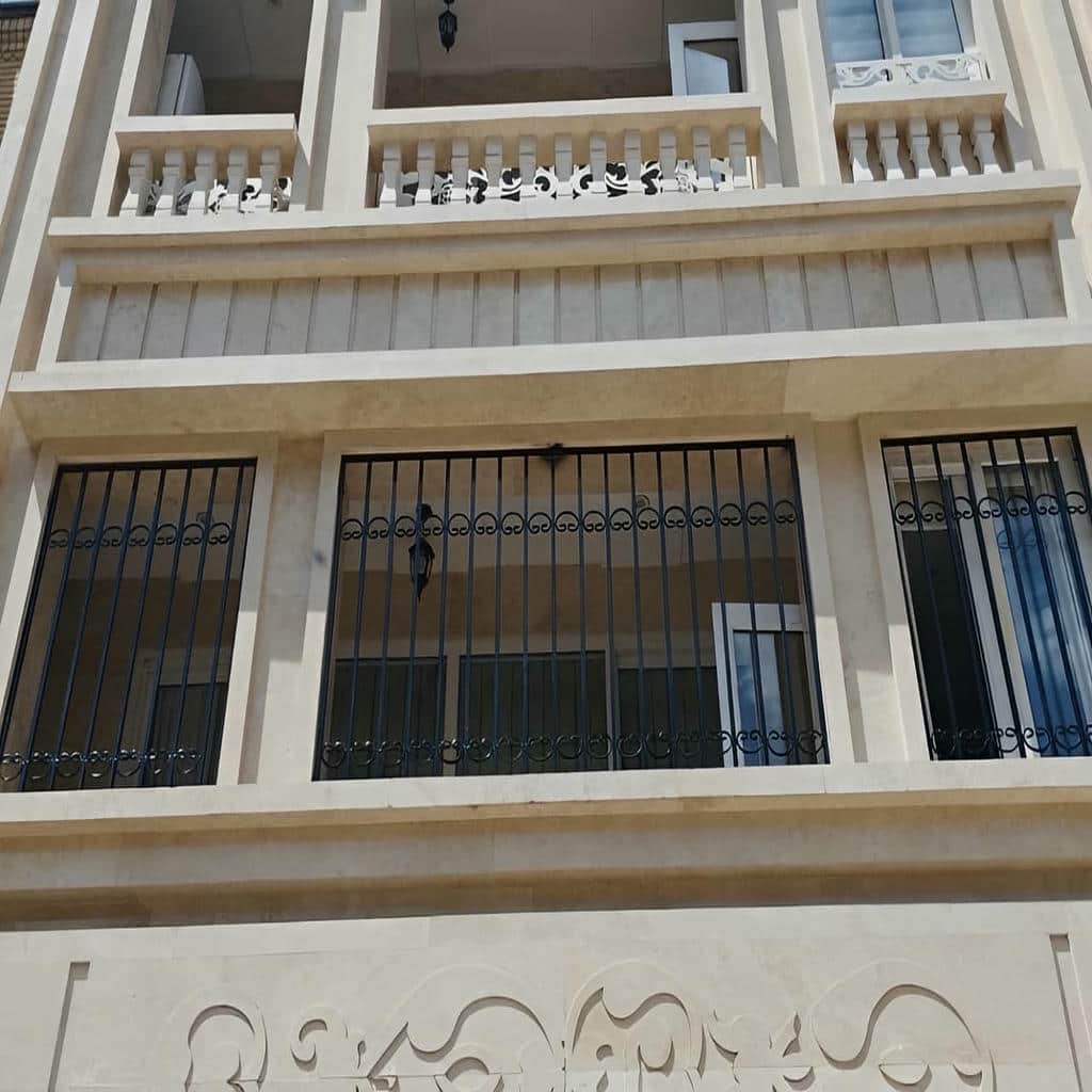 نرده حفاظ پنجره با جوشکاری تمیز اتصالات