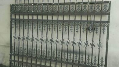 حفاظ پنجره آهنی با پوشش رنگ کوره ای