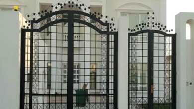 درب ورودی با قابلیت نصب شیشه ویلا مدرن