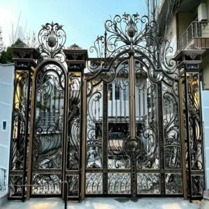 درب ورودی فلزی ویلا در مدل های فرفورژه و CNC