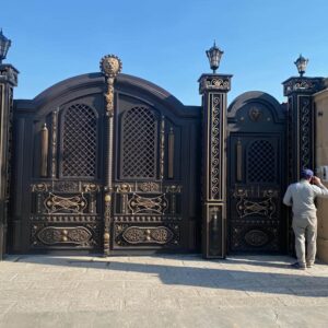 مدل مناسب درب حیاط فلزی