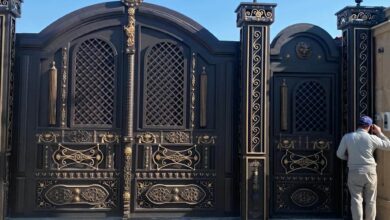 مدل مناسب درب حیاط فلزی