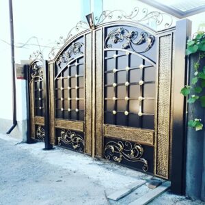 درب دو لنگه حیاط مقاوم