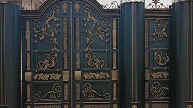 امنیت درب فلزی حیاط