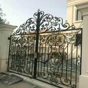 درب حیاط آهنی جدید با طرح مدرن