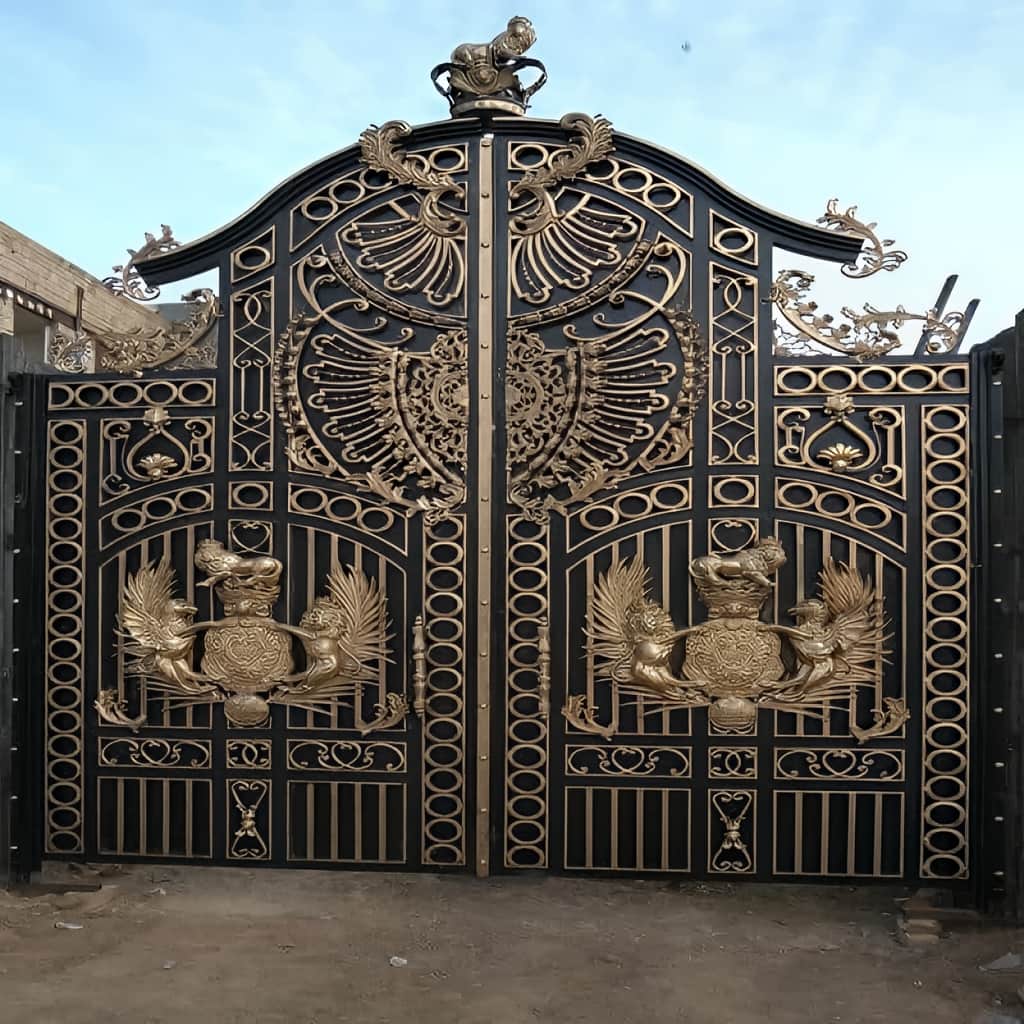 درب فرفورژه ویلایی با زیبایی و ایمنی