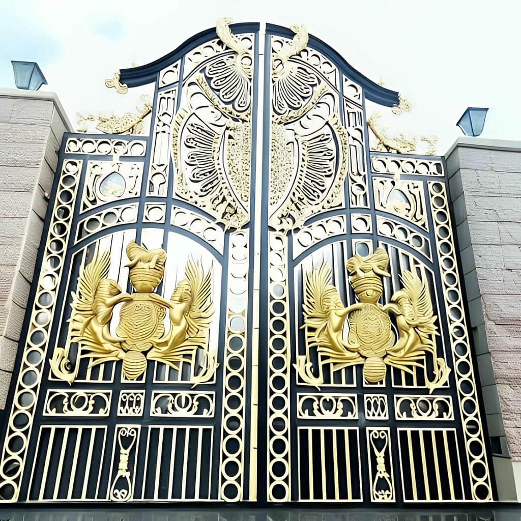 درب حیاط و پارکینگ با لولای مناسب وزن