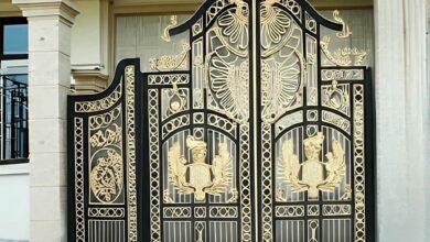 درب فرفورژه آهنی پارکینگ