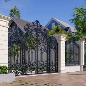 نمونه های کاربردی طرح درب فرفورژه