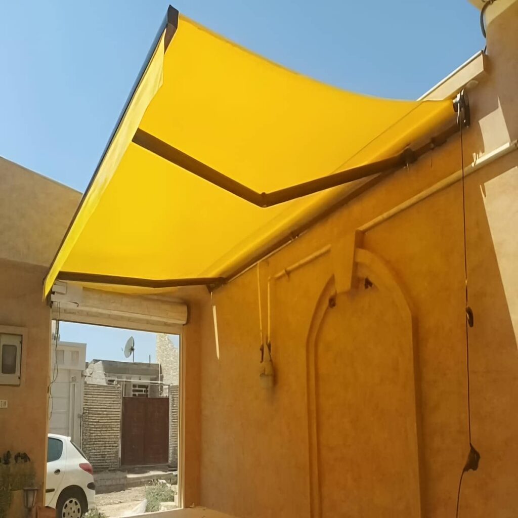سایبان برقی در اردبیل هنگام بازدید تخصصی پروژه