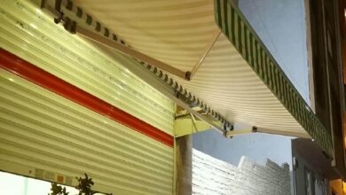 سایبان برقی در کرمان برای دهانه های بزرگ ساختمان