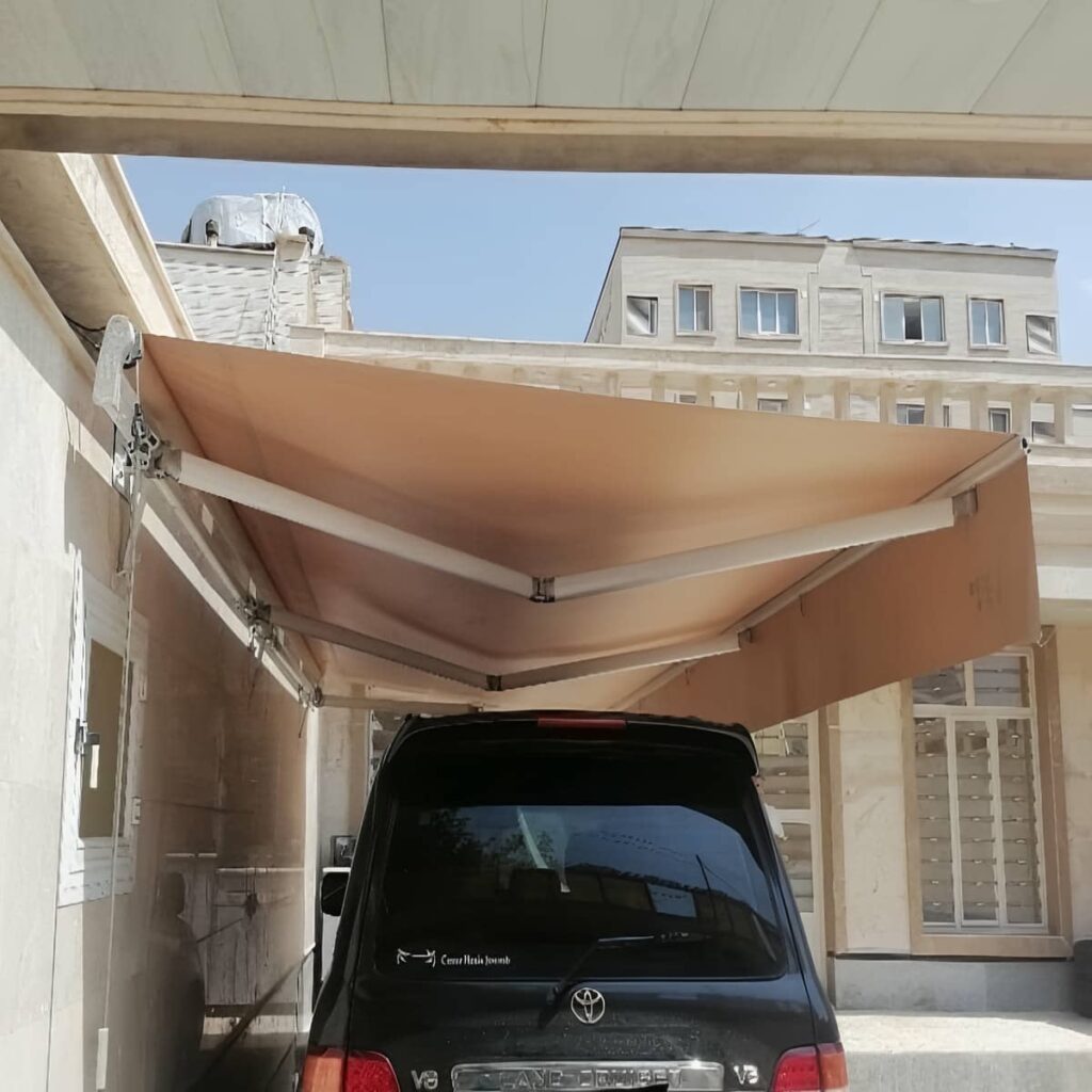 سایبان برقی در استان یزد با مدل ساده و کاربردی