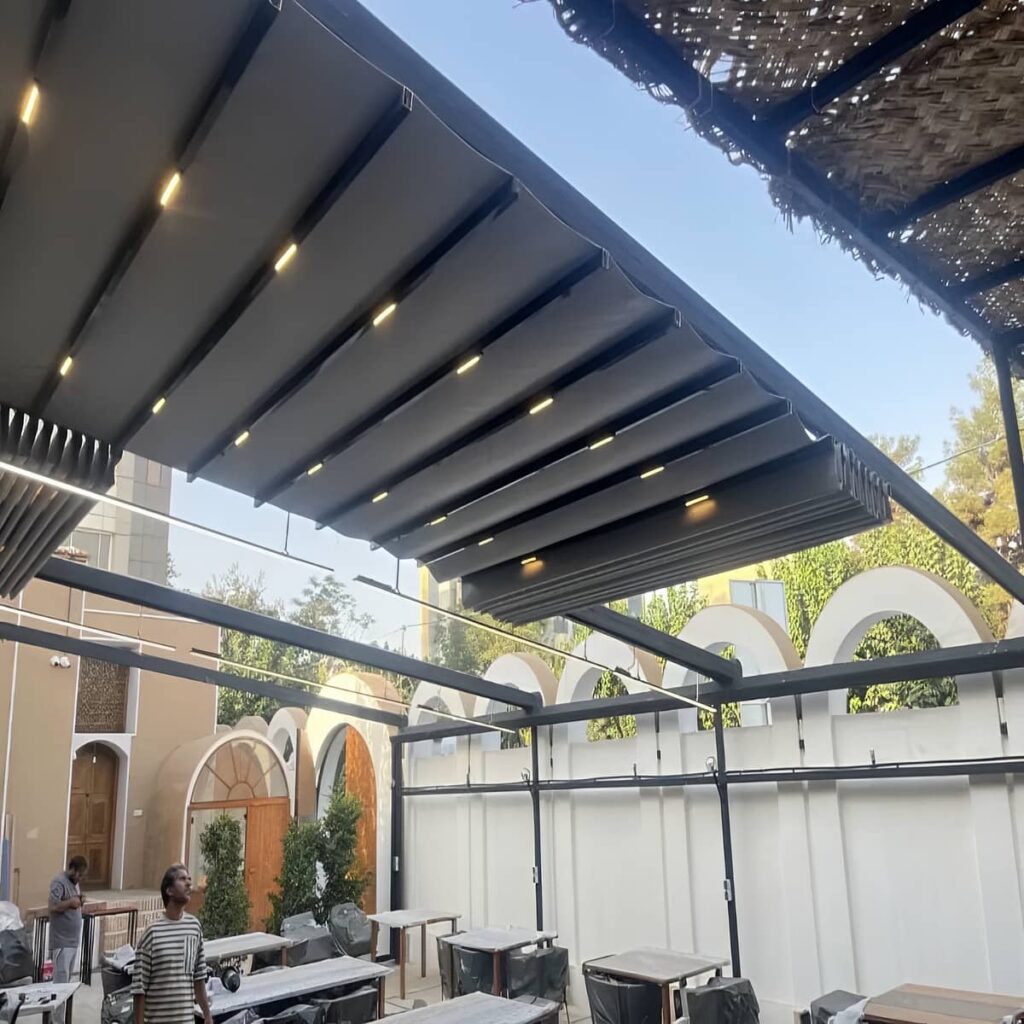 سایبان برقی در استان خراسان شمالی هنگام مشاوره انتخاب متریال