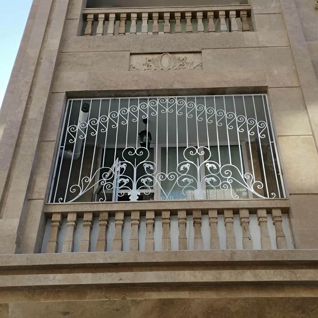 حفاظ پنجره آهنی با جوشکاری منظم قطعات