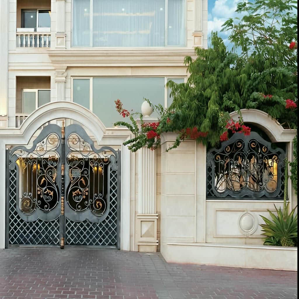 درب حیاط در رشت در مرحله بازدید تخصصی پروژه