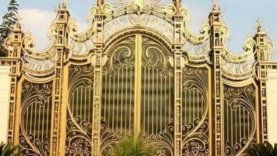 درب حیاط در استان بوشهر با مدل فلزی برای افزایش امنیت ورودی