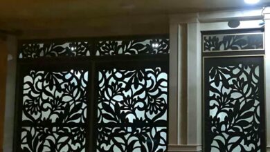 درب حیاط در استان قم با طراحی ساده و کاربردی