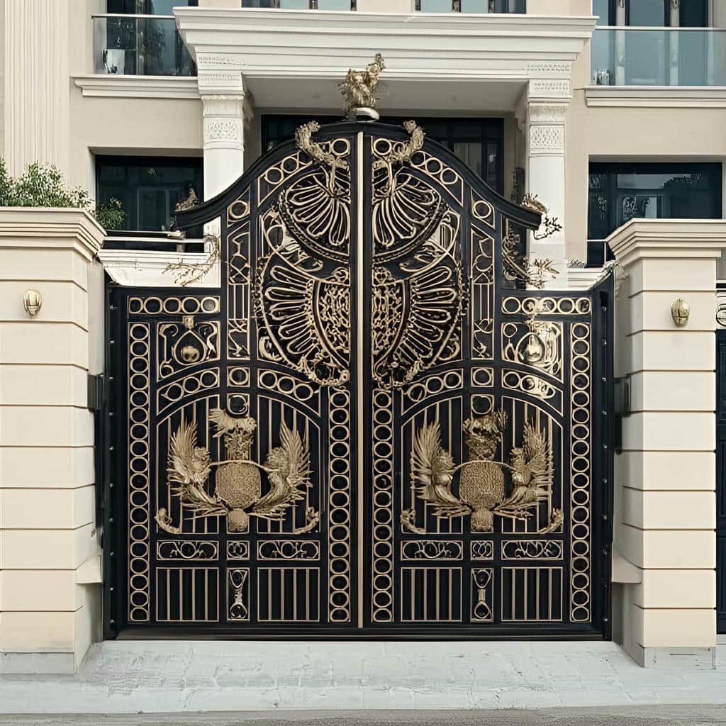 درب حیاط در بیرجند هنگام بازدید تخصصی ورودی