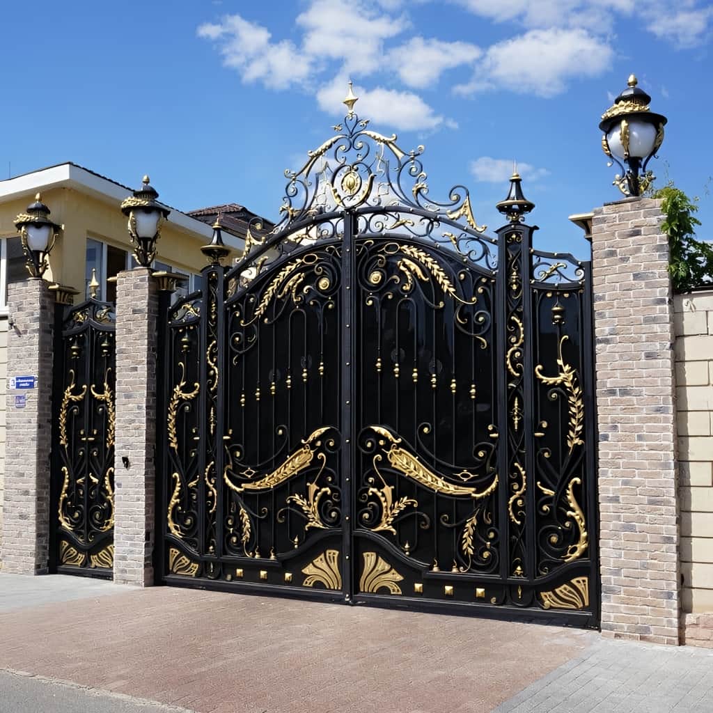 درب حیاط در اراک هنگام بررسی ابعاد محل